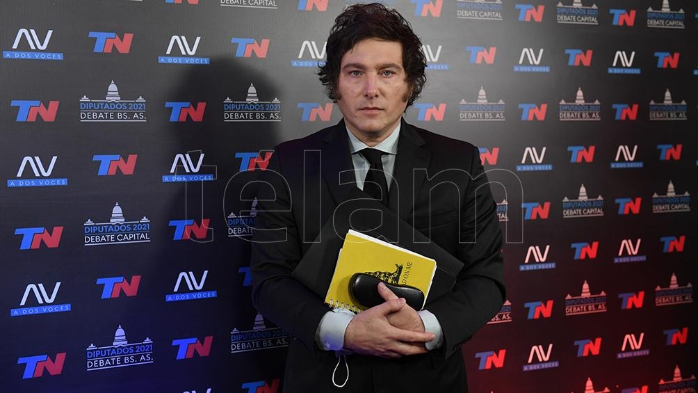 Javier Milei volvió a hacer hincapié sobre "la casta política" (Foto: Maximiliano Luna).