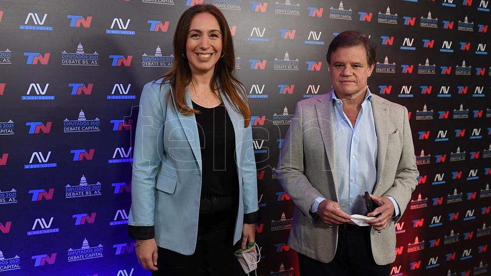 Vidal arribó acompañada de su pareja Enrique Sacco (Foto: Maximiliano Luna).