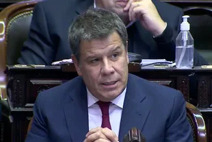 Facundo Manes durante el debate de boleta única