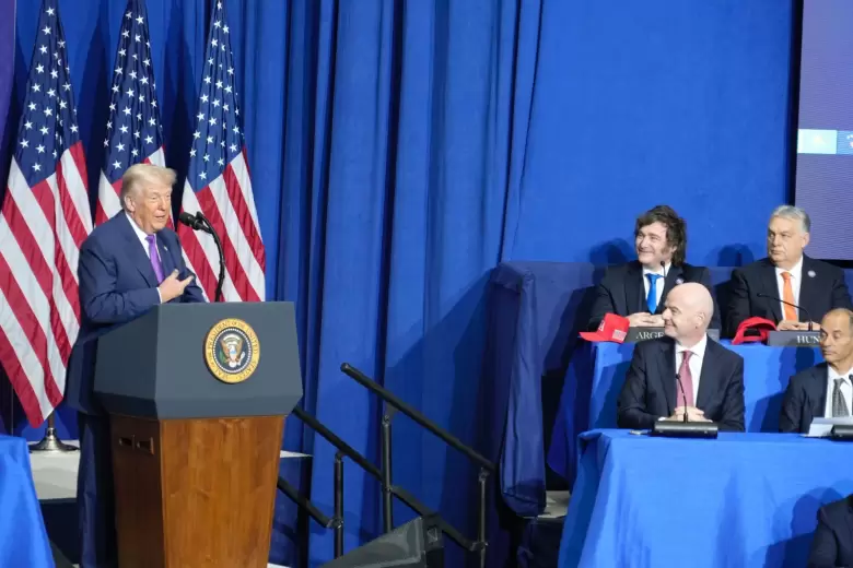 Donald Trump y Javier Milei en el Consejo de la Paz